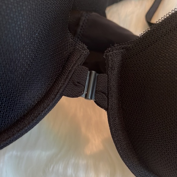 NWT True & Co. 36C Black Mesh Merced T-Back Underwire Bra - Picture 11 of 12